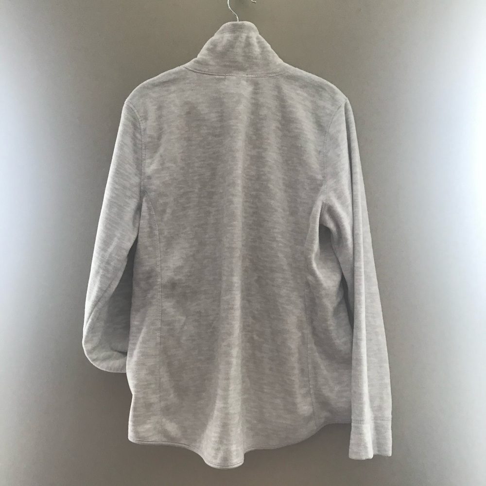 Oatmeal Fleece Zip Sweater - Picture 2 of 7